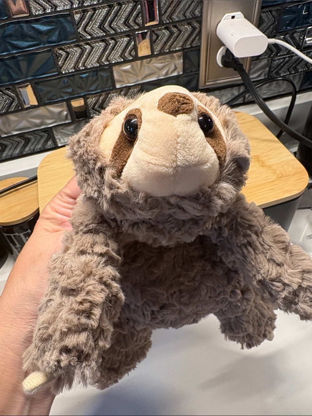 Plush Sloth Cuddle Toy - Soft Brown Sloth Stuffed Animal - Picture 5 of 6